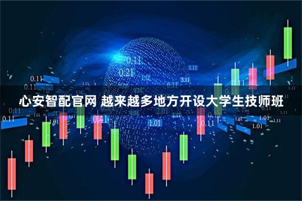 心安智配官网 越来越多地方开设大学生技师班